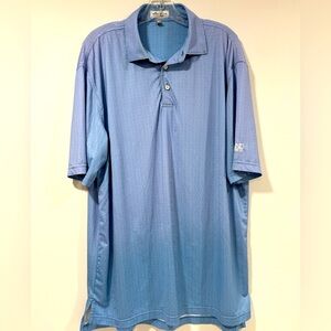 Peter Millar Mens Golf Shirt in Blue size Large